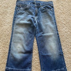 7 for all Mankind Dojo crop jeans size 27